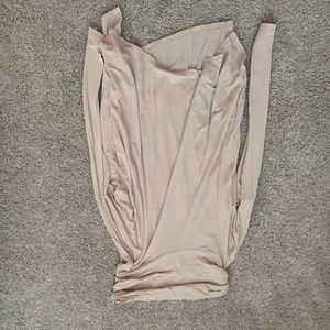 shimmery pink turtleneck